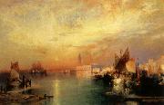 Moran, Thomas Sunset Venice oil painting reproduction